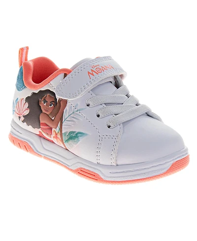 Disney Toddler Girls Moana Hook and Loop Sneakers