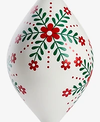 Holiday Lane Nordic Wonderland White Painted Finial Ornament, Macy's Exclusive