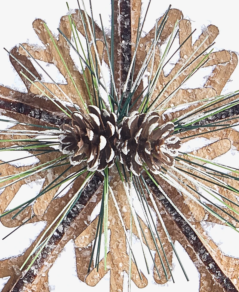 Holiday Lane Nordic Wonderland Rustic Snowflake Ornament, Macy's Exclusive