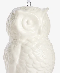 Holiday Lane Nordic Wonderland Ceramic Owl Ornament, Macy's Exclusive