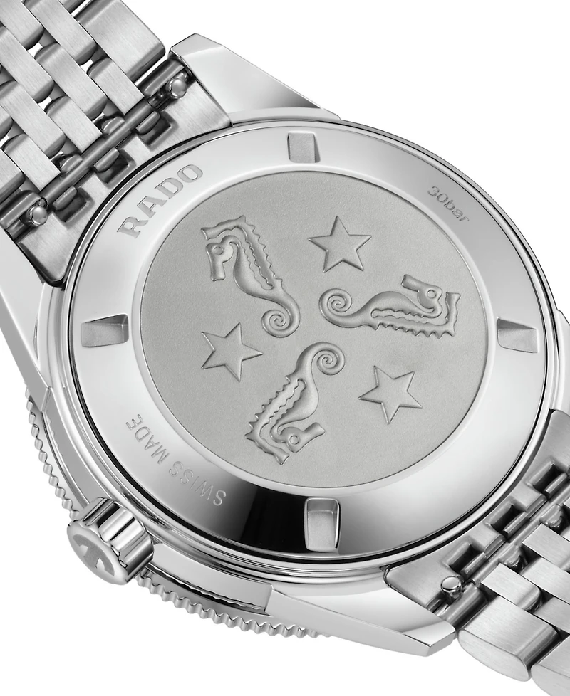 Rado Men's Swiss Automatic Captain Cook Stainless Steel Bracelet Watch 39mm