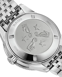 Rado Men's Swiss Automatic Captain Cook Stainless Steel Bracelet Watch 39mm