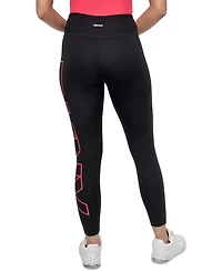 Dkny Sport Women's Logo Balance Compression High-Waist 7/8 Tights