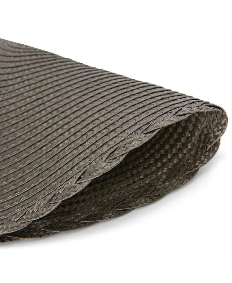 Dainty Home Braided 15" Round Woven Placemats Set of 6 - Durable, Reversible & Non-Slip Table Mats