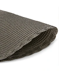 Dainty Home Braided 15" Round Woven Placemats Set of 6 - Durable, Reversible & Non-Slip Table Mats