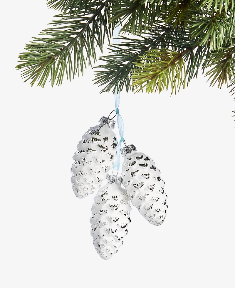 Holiday Lane Nordic Wonderland Pinecone Cluster Ornament, Macy's Exclusive