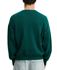 Cotton On Men's Heritage Crew Knit Sweatshirt