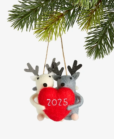 Holiday Lane Our First Christmas 2025 Deer Heart Ornament, Macy's Exclusive