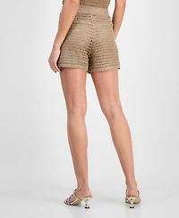 Guess Women's Bella Embellished Knit Shorts