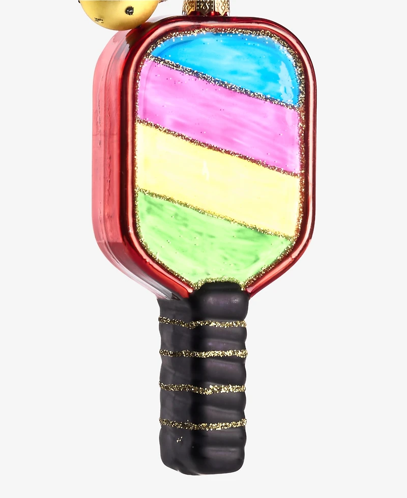Holiday Lane Sports Glass Pickleball Paddle Ornament, Macy's Exclusive