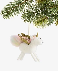 Holiday Lane Tiny Tidings Felt Unicorn Ornament, Macy's Exclusive