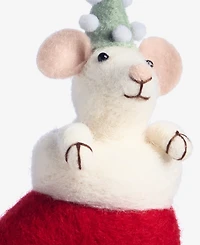 Holiday Lane Tiny Tidings Felted Mitten Mouse Ornament, Macy's Exclusive