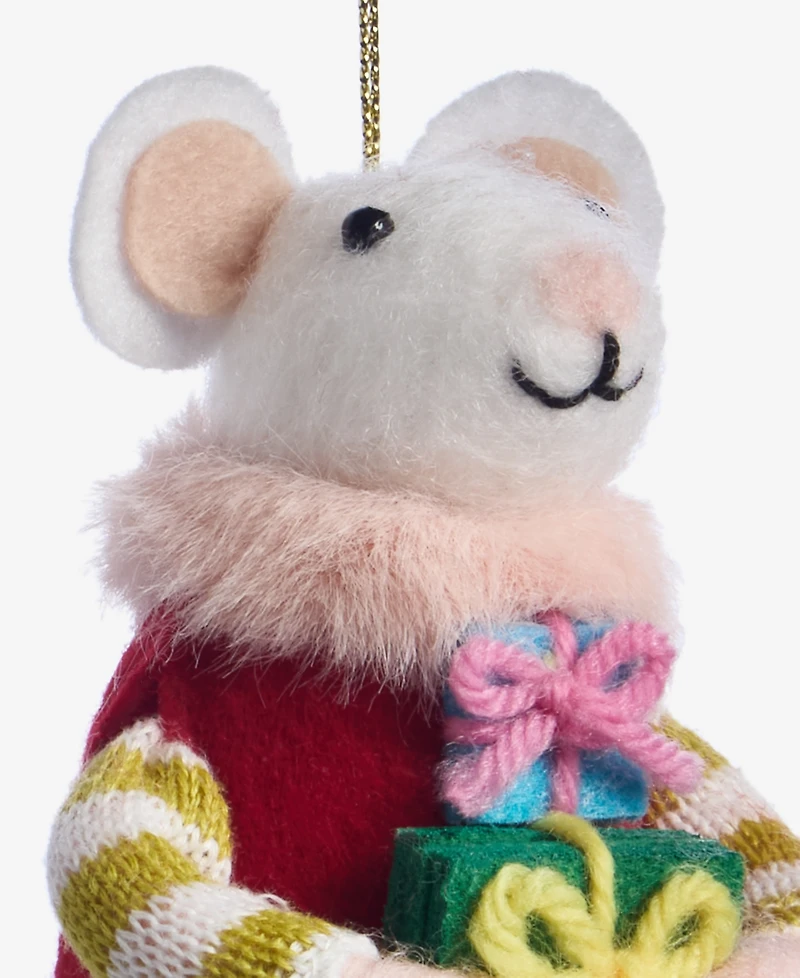 Holiday Lane Tiny Tidings Felted Mouse with Gift Ornament, Macy's Exclusive