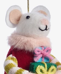 Holiday Lane Tiny Tidings Felted Mouse with Gift Ornament, Macy's Exclusive