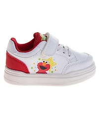 Sesame Street Toddler Boys and Girls Star Elmo Hook Loop Casual Sneakers