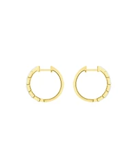 And Now This Crystal Baguette Hinged Hoop Earrings
