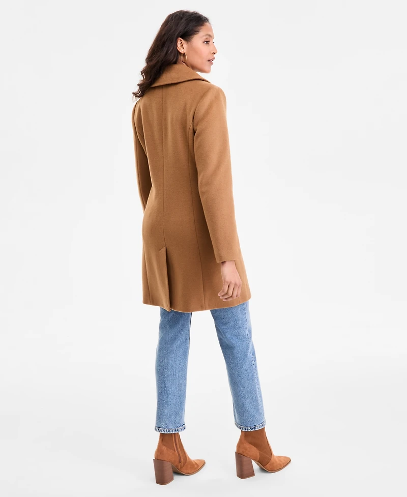 Michael Kors Women's Collared Button-Front Coat, Exclusively at Macy's