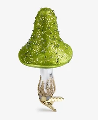 Holiday Lane Enchanted Forest Glass Mushroom Clip Ornament, Macy's Exclusive