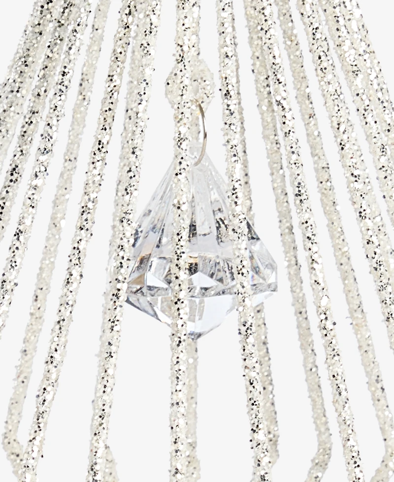 Holiday Lane Gilded Glamour Iron Glitter Drop Ornament, Macy's Exclusive