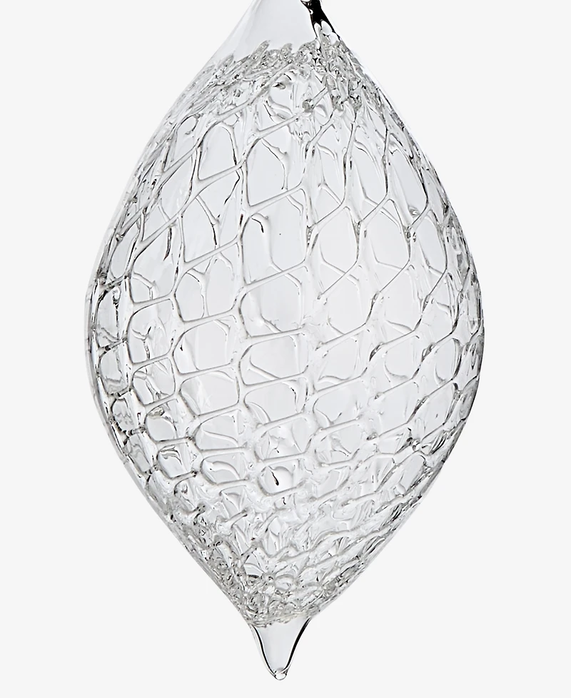 Holiday Lane Iced Delight Glass Drop Ornament, Macy's Exclusive