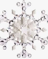 Holiday Lane Iced Delight Gem Snowflake Ornament, Macy's Exclusive