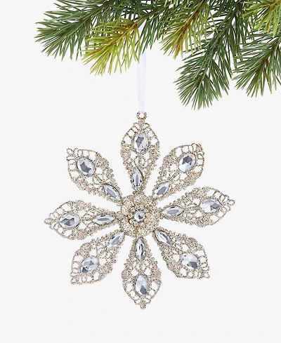 Holiday Lane Jeweled Classics Iron Snowflake Ornament, Macy's Exclusive
