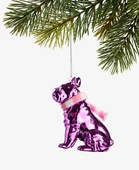Holiday Lane Eclectic Charm Pink Glitter Dog Ornament, Macy's Exclusive