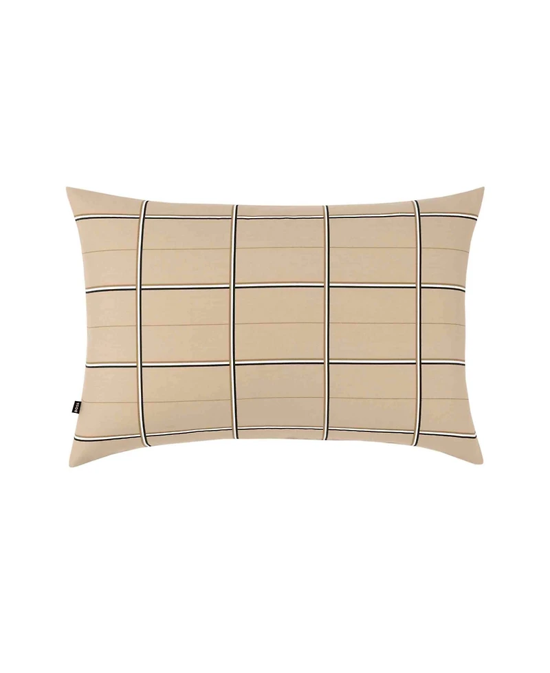 Boss Home by Hugo Check Cotton Sateen Sham Pair, Standard