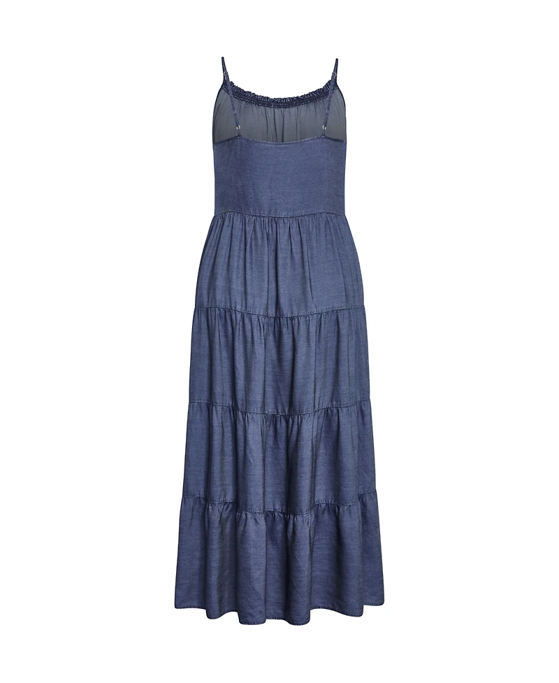 City Chic Women's Island Tier Maxi Dress
