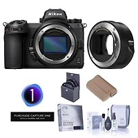 Nikon Z 6II Mirrorless Digital Camera with Mount Adapter Ftz II, Bundle with Capture One Pro, Extra Battery, Screen Protector, Cleaning Kit