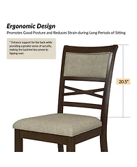 Felix Transitional Solid Wood Dining Chair(Set of 2)