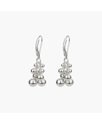 Sterling Silver Isabelle Cluster Pendant Earrings