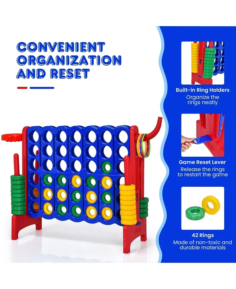 Giant 4-to-Score Game Set – Large Backyard or Party Game for Family & Friends