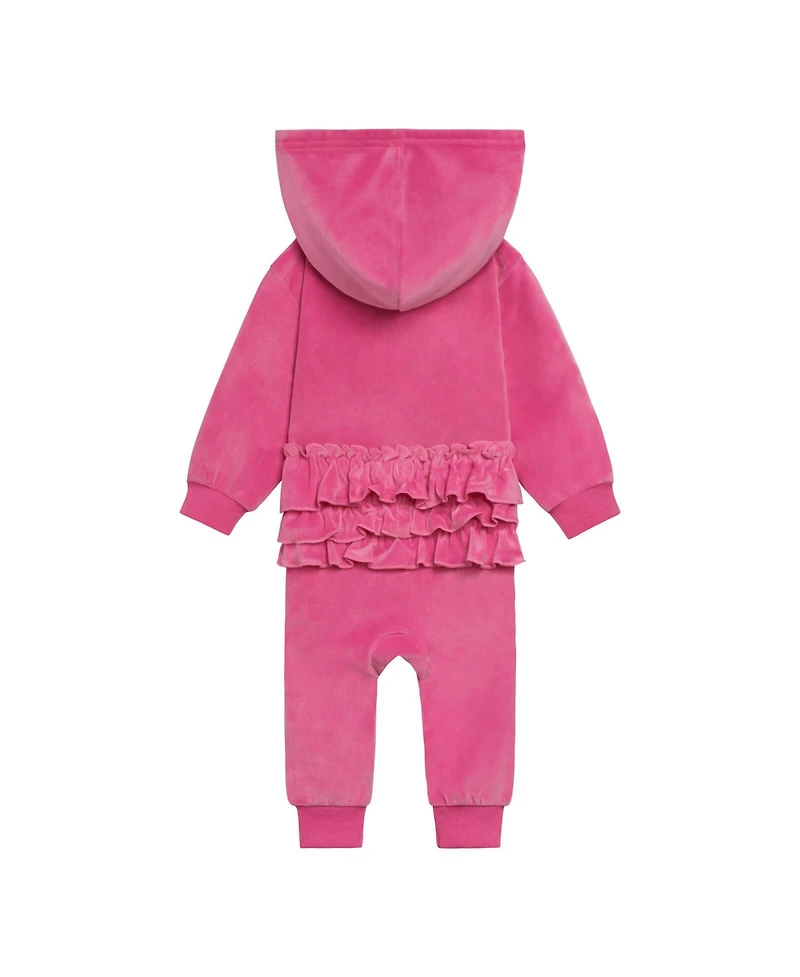 Barbie Baby Girls Velour Matching Family Zip Up Hoodie & Pants Outfit Set Adult