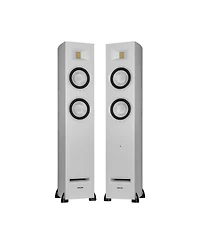 Fluance Ri91 Reference Stereo Powered Floorstanding Tower Speakers with High Performance Amt Tweeters, 2x6.5" Drivers, 150W Amplifier for Turntable, T