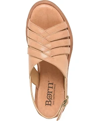 Born Women's Remy Round Toe Flat Sandals