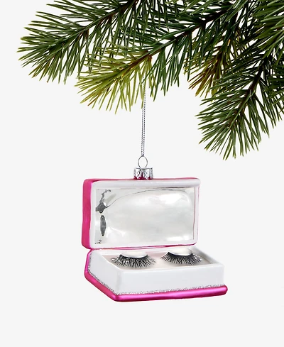 Holiday Lane Eclectic Charm Glass Eyelash Box Ornament, Macy's Exclusive