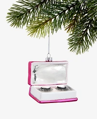 Holiday Lane Eclectic Charm Glass Eyelash Box Ornament, Macy's Exclusive