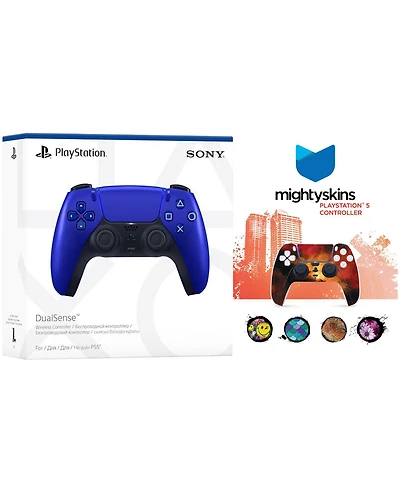 Sony PlayStation 5 DualSense Wireless Controller with MightySkins Custom Decal Skin Voucher - Chroma Pearl