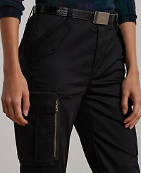 Lauren Ralph Women's Cotton Sateen Cargo Pant