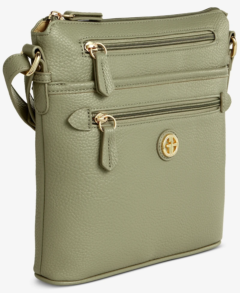 Giani Bernini Pebble North South Small Crossbody, Exclusively at Macy's