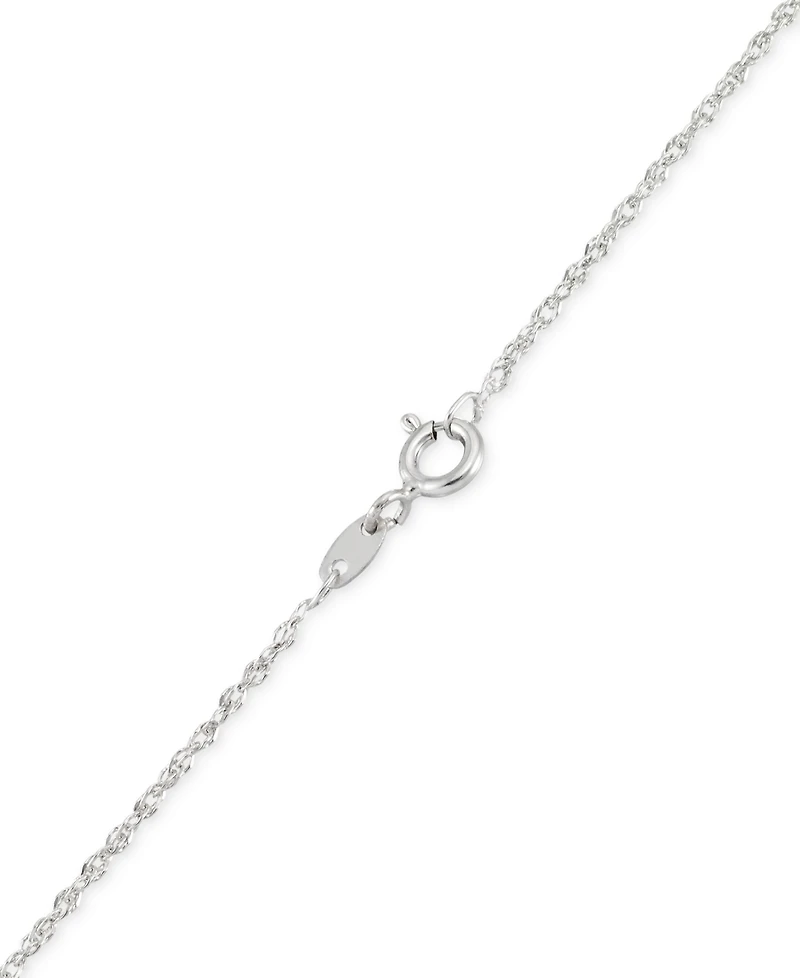 Mother of Pearl & Marcasite Square 18" Pendant Necklace in Sterling Silver