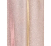 Betsy & Adam Plus Metallic Off-The-Shoulder Gown