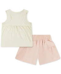 Nike Toddler Girls Sunny Swoosh Tank Top & Shorts, 2 Piece Set