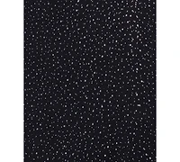 Betsy & Adam Women's Mock-Neck Dot-Mesh Sleeveless Gown