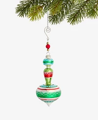 Holiday Lane Merry Magic Glass Finial Ornament, Macy's Exclusive