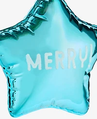 Holiday Lane Merry Magic Blue Puffy Star Ornament, Macy's Exclusive