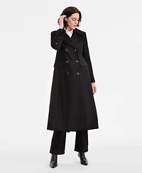 Anne Klein Women's Double-Breasted Maxi Coat