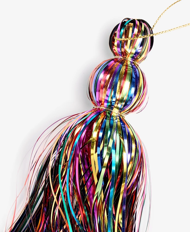 Holiday Lane Merry Magic Metallic Tassel Ornament, Macy's Exclusive