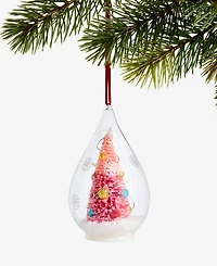 Holiday Lane Merry Magic Pink Tree in Dome Ornament, Macy's Exclusive